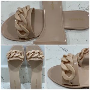 Steve Madden jelly sandal beige seize 7